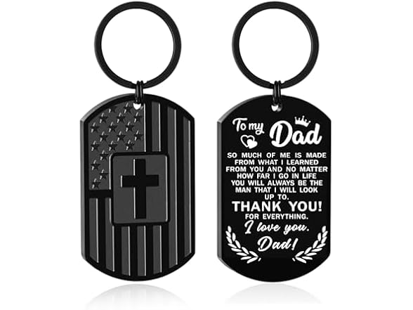 DuoDiner "To My Dad" Keychains
