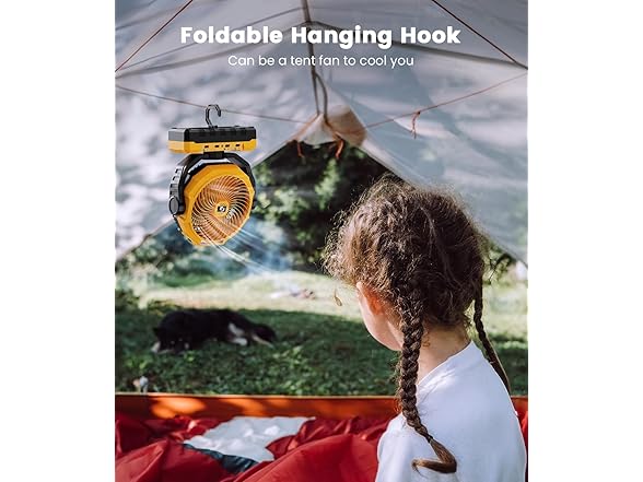 Korbot 36000mAh Portable Camping Fan