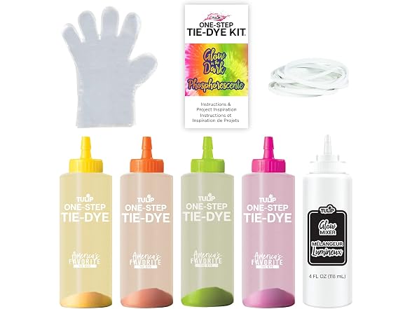 Tulip One-Step Tie-Dye Kit, Glow in the Dark Neon