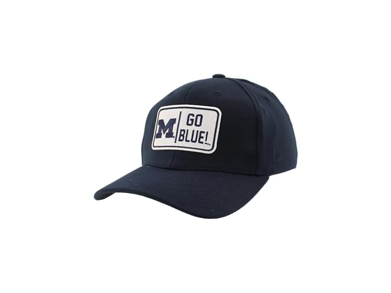 ZHATS Men's Standard NCAA Officially Licensed Fitted Hat ZH Patch Defer , Medium,Michigan Wolverines