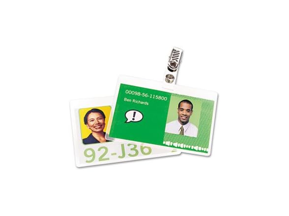 GBC Laminating Sheets, Self Adhesive Pouches ID Badge