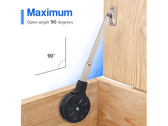 MORINBO Lid Stay 90 Degree Open with Soft Close