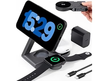 $14.99, Was $45.99, 67% Off! Foldable 3-in-1 Charging Station for Apple Devices dealfomo