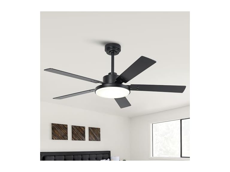 Parrot Uncle VZA01A117BK-PU 52 Inch 52 Inch Black Ceiling 