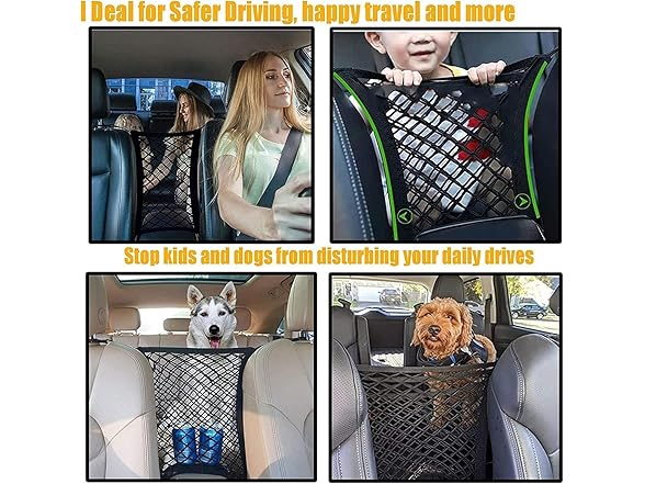 DYKESON Dog Car Net Barrier Pet Barrier