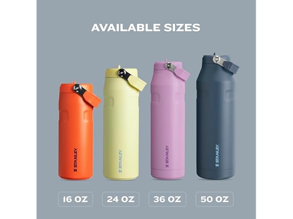 Stanley IceFlow Flip Straw 2.0 Bottle, 50 oz, Rose Quartz