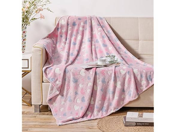 Elegant Comfort Glow in The Dark Throw Blanket