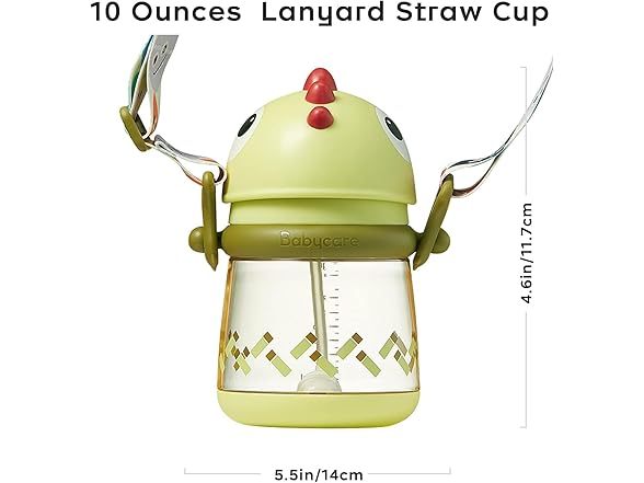 Baby Dinosaur Sippy Cup w/ Straw 10oz