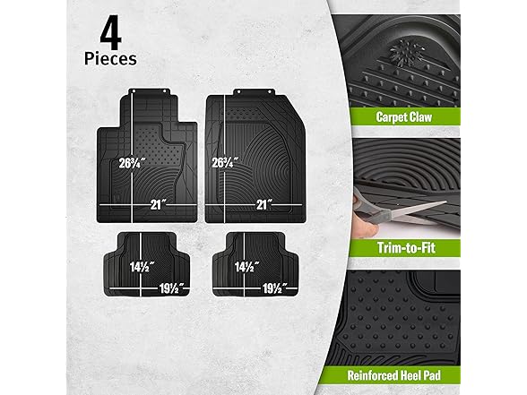 SMART FIT  SmartFit 4-Piece All-Weather Heavy-Duty  