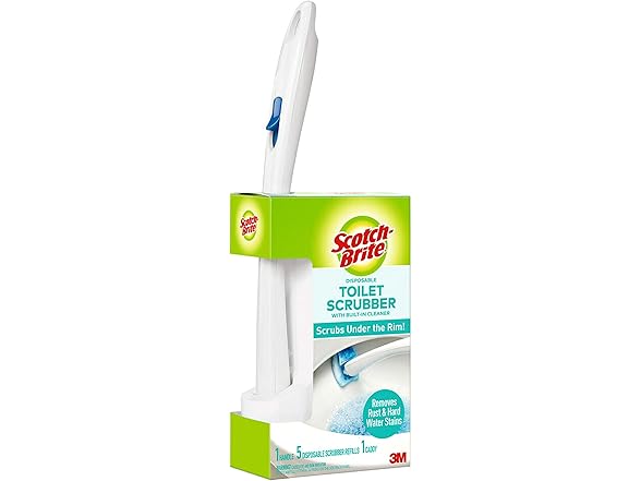 Scotch-Brite Toilet Scrubber Kit, 5 Refills