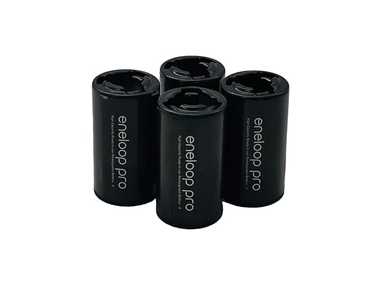 (4 Pack) Eneloop Panasonic Pro Battery Adapters