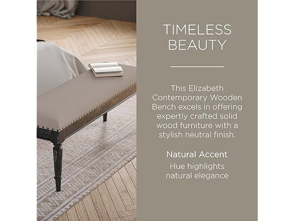 Maven Lane Elizabeth Upholstered Bench