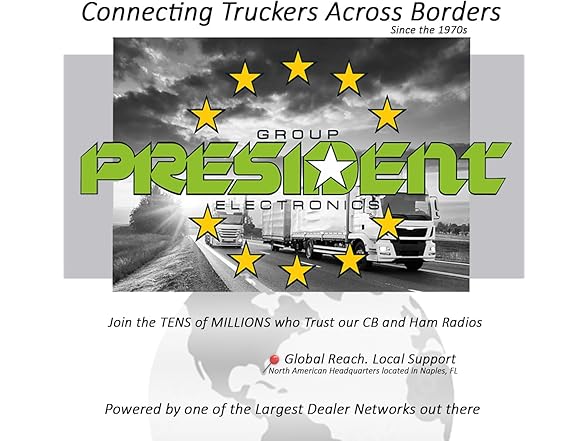President Harrison FCC AM/FM Mobile CB R