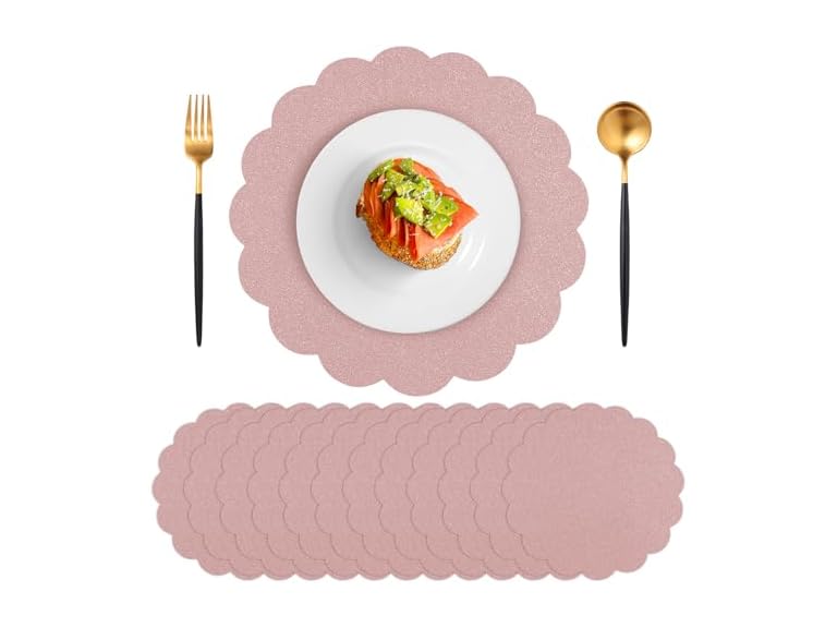 60 Pcs Gold Glitter Paper Placemats - Gallery 9