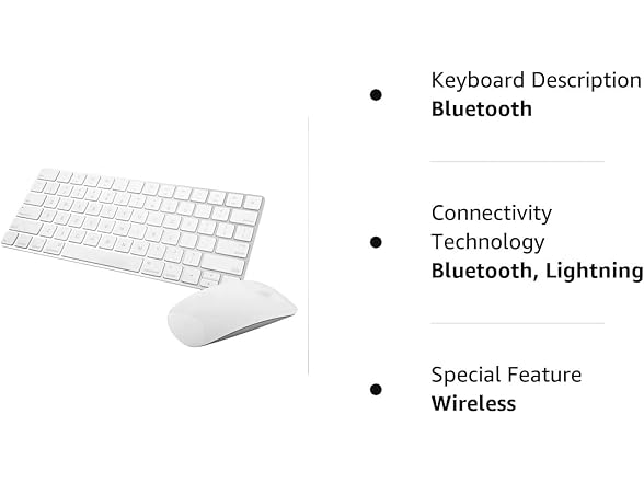 Apple Wireless Magic Keyboard 2 -MLA22LL/A withApple Magic Mouse (Open Box)