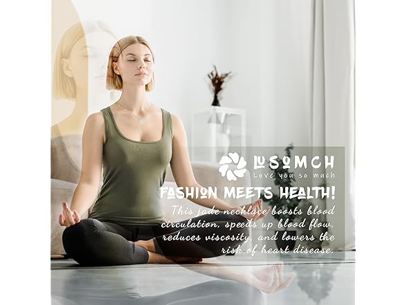 Lusomch Jade Heart Pendant White