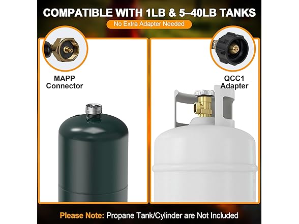 Athnevy FA0601 Propane Torch Kit Heavy Duty Weed Burn