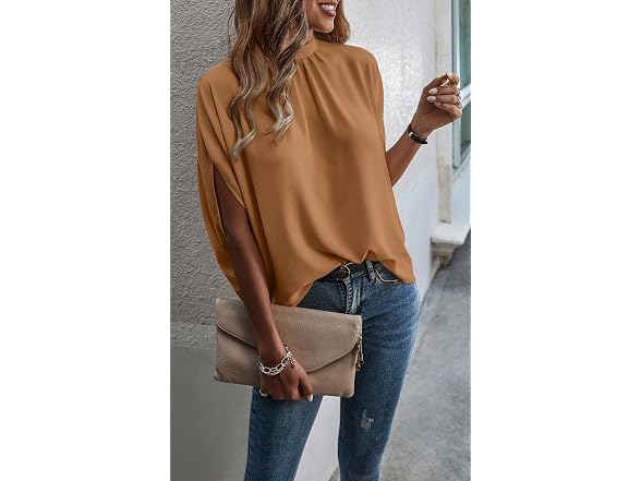 Angashion Women (XL) Tops Short Sleeve Top Shirts