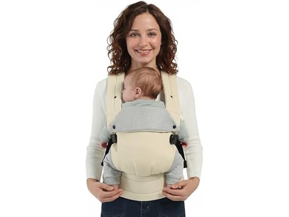 MISSWISDOM Baby Carrier Newborn to Toddler, Beige