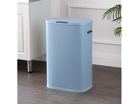 happimess Tammi Kitchen 14.5-Gallon Slim Metal  Trash Can