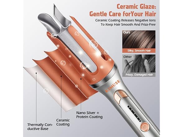 KIMUSE Automatic Rotating Curling Iron