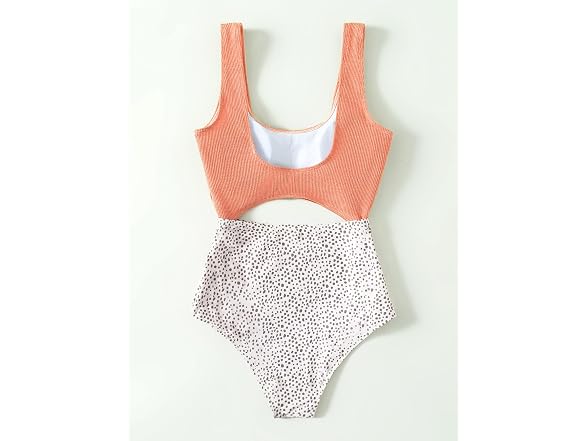 Floerns Women (L) Bathing Suit Waisted Swimsuit