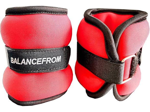 Signature Fitness Fitvids Adj Weights, 5 lbs each