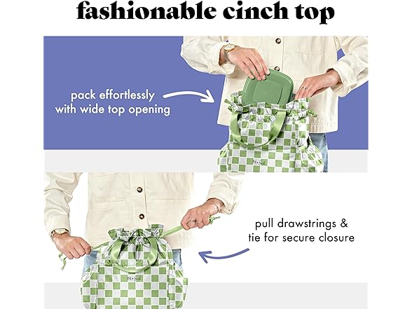 Fit & Fresh Cromwell Drawstring Lunch Bag