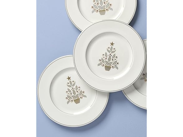 Lenox Federal Platinum Tree Accent Plates