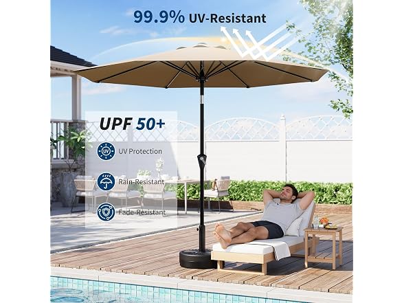 PrecisionAuto 10FT Outdoor Patio Umbrella