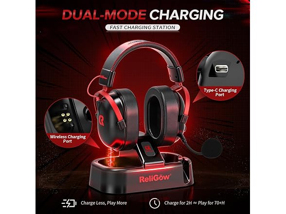 Wireless Gaming Headset with Charging Station