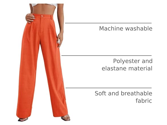 SweatyRocks Women (L) Casual Wide Leg High Pants