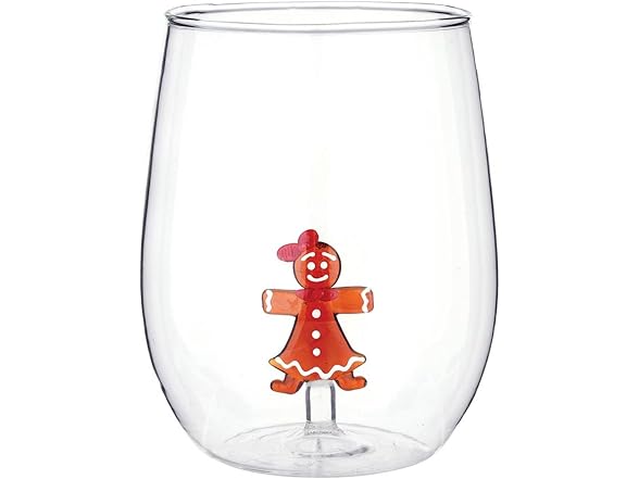 Slant Party Supplies Stemless Wine Glass