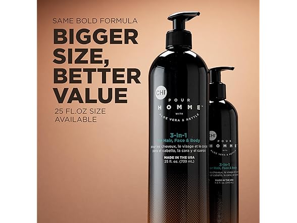 CHI Pour Homme 3-in-1 Cleansing Wash