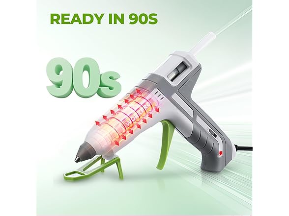 WORKPRO Hot Glue Gun Full Size - 100W - White