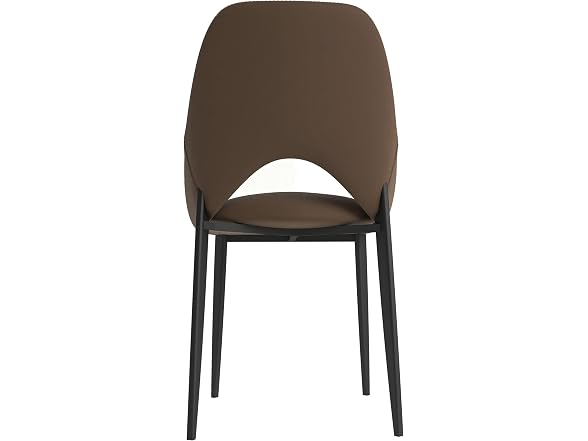 Leisuremod AC48DBR Amalfi Dining Chairs