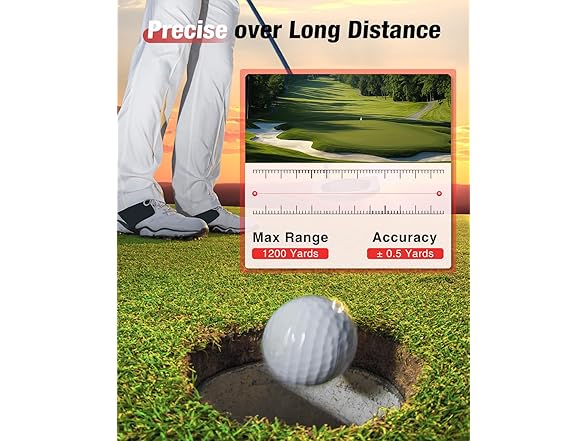 Qacofee Laser Range Finder with Slope for Golf