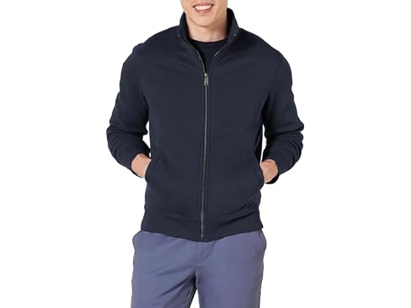 Amazon Essentials Mens Mock Neck Sweatshirt