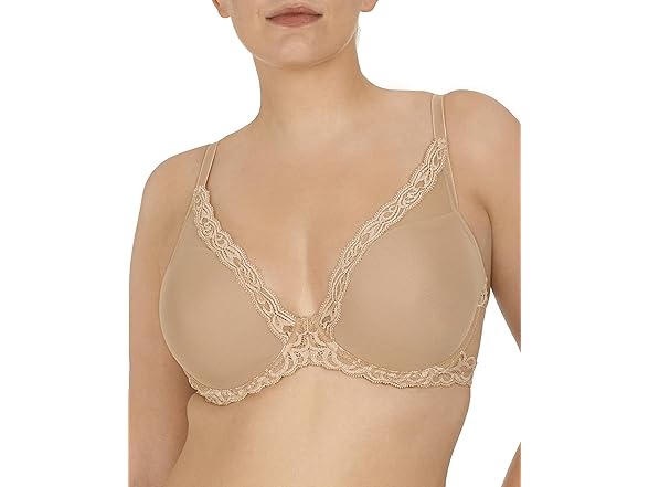 Natori Womens Feathers Contour Plunge