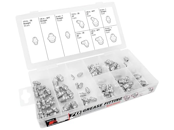 $6.99 70pc SAE/MET Grease Fitting Set dealfomo