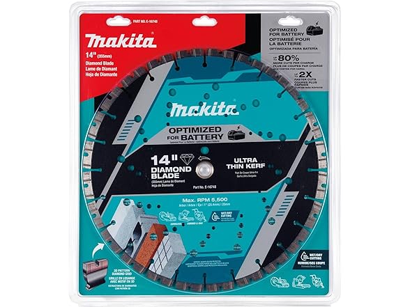 Makita E16748 14 Thin Kerf Diamond Blade