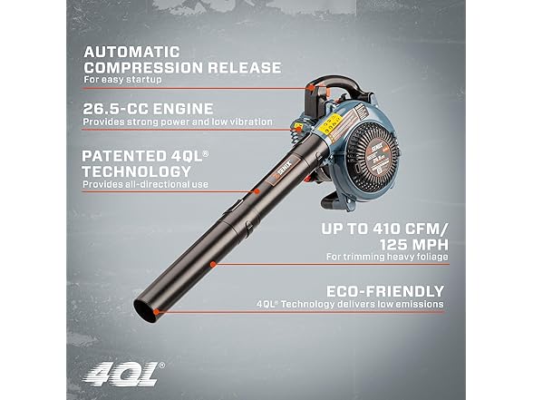 Gas Leaf Blower 26.5cc 