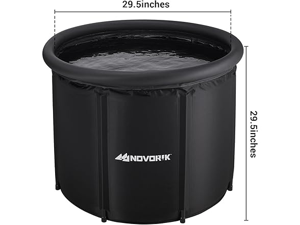 novorik Cold Plunge Tub with Cloud Cover