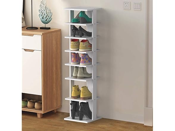 Squareful 7-Tier Wooden Shoe Rack