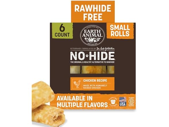 Earth Animal No Hide Dog Chews - Long