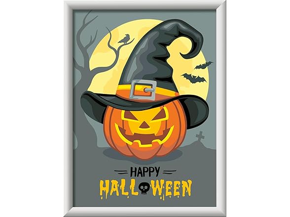 Ravensburger CreArt Happy Halloween Paint by Numbers Kit for Kids