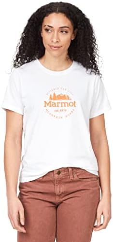 Marmot Women's Culebra Peak Short Sleeve Tee Shirt, White 080, Medium