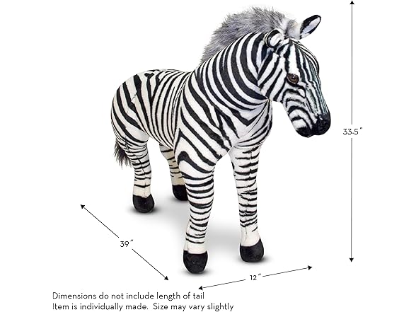 Melissa & Doug Giant Striped Zebra