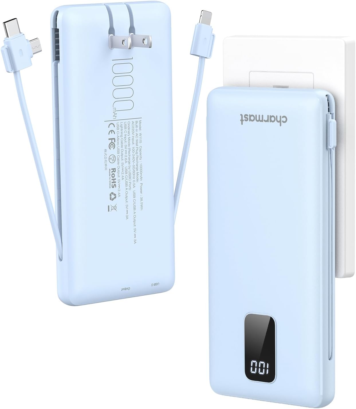 2 Pack 10000mAh Power Bank w/ Cables - Gallery 11