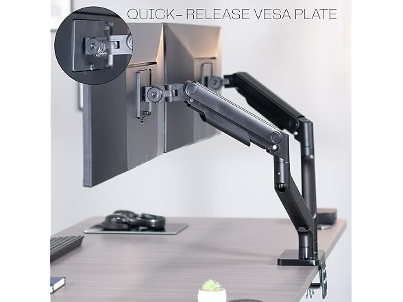VIVO Heavy Duty Dual Ultra-Wide Monitor Tension Arm